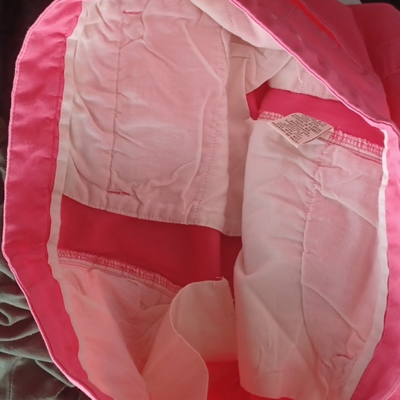 St. Johns Bay Pink/Salmon Colored Shorts, Sz 12, 31" Wst, 11" Rise, 4" Inseam - Picture 6 of 7